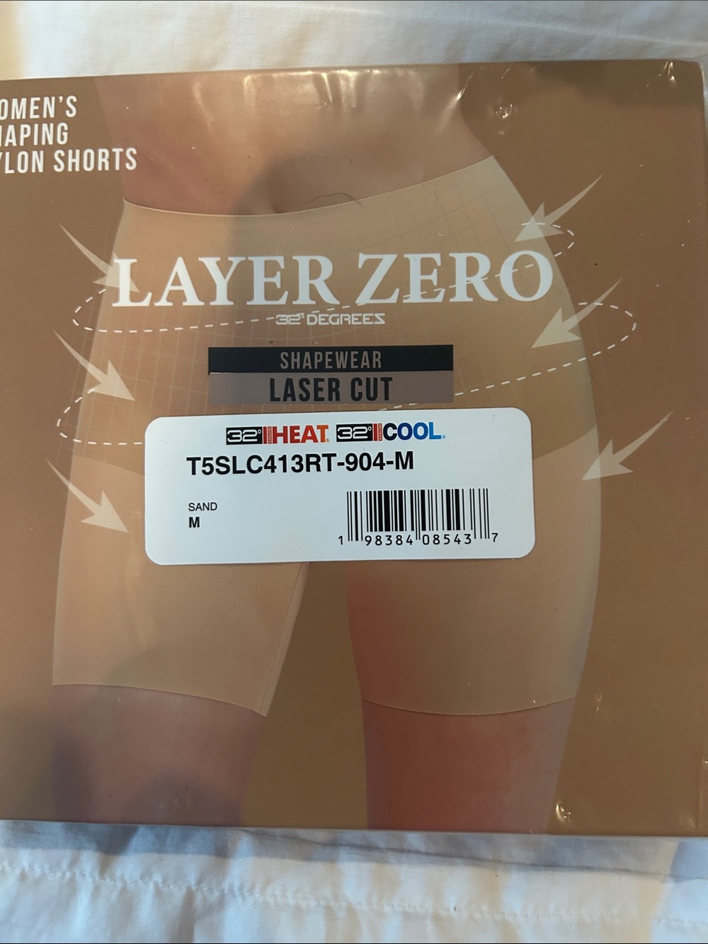 32 Degrees Sand Women's Layer Zero Laser Cut Bike Shorts